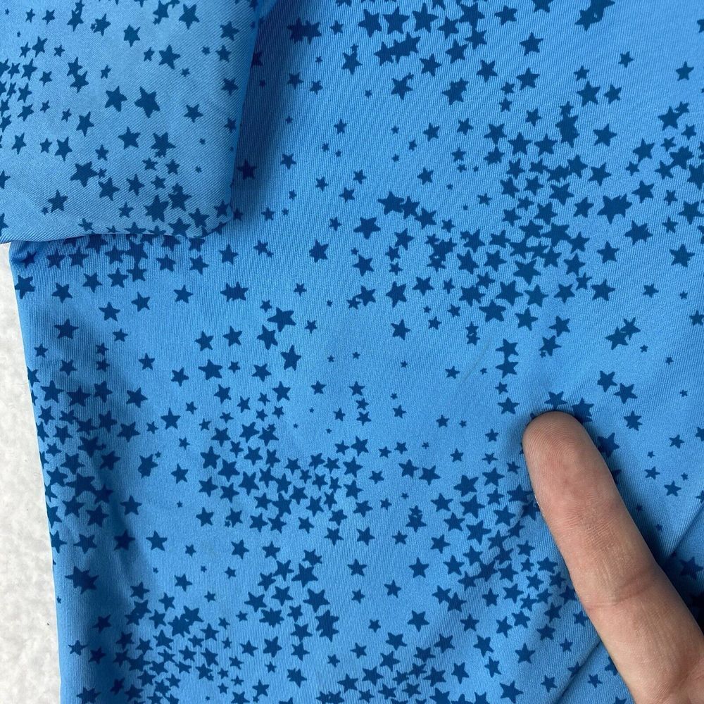 G Fore Shirt Mens XXL Blue Golf Performance Polo Star All Over Geometric READ - Picture 10 of 15